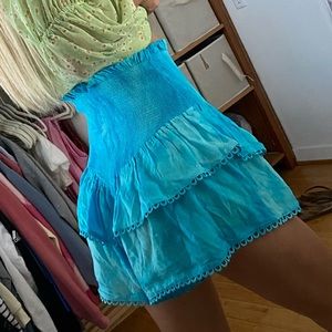 LOVE SHACK DUPE Blue Skort
